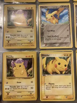 9 Pikachu Pokemon Cards - Image 5