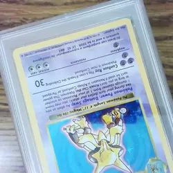BASE Alakazam 1/102 Shadowless Graded Pokemon Card - PSA 5 - Image 3