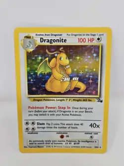 Dragonite 4/62 Fossil Holo Rare Pokemon TCG Card 100 HP Wizards 1999 Unlimited - Image 1