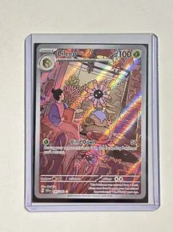 Pokemon Card - Lileep Stellar Crown 145/142 Holo Illustration Rare NM English - Image 1