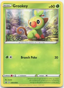 Grookey Promo SWSH: Sword & Shield Promo Cards SWSH001 NM - Image 1