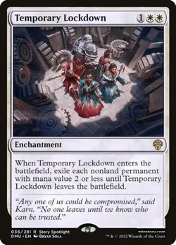Temporary Lockdown - Foil DMU NM MTG - Image 1