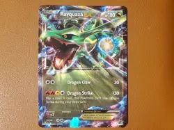 Rayquaza EX XY73 Black Star Promo - Full Art Rare Holo Pokemon Card TCG 2015 NM - Image 1