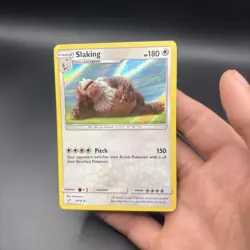 Pokemon TCG Slaking 18/18 Detective Pikachu Holo Card - Image 1