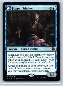POPPET STITCHER 71 MYTHIC INNISTRAD: MIDNIGHT HUNT MAGIC: THE GATHERING NM - Image 1