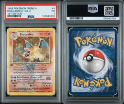 1999 POKEMON FRENCH 1ST EDITION #4 DRACAUFEU-HOLO PSA 1 CHARIZARD - Image 3