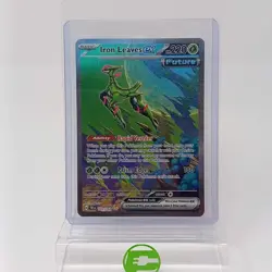 Pokemon TCG Temporal Forces Iron Leaves ex 203/162 Holo Textured English - Image 1