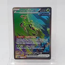 Pokemon TCG Temporal Forces Iron Leaves ex 203/162 Holo Textured English - Image 3