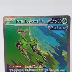 Pokemon TCG Temporal Forces Iron Leaves ex 203/162 Holo Textured English - Image 4