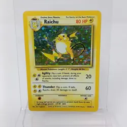 Pokemon TCG Base Set Raichu 14/102 Holo English - Image 1