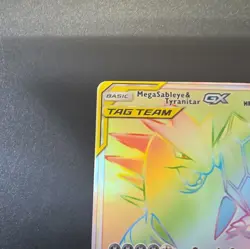 Pokemon TCG Mega Sableye & Tyranitar GX Secret Rare Holo SM-Unified Minds 245/2… - Image 3