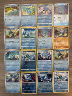 Horsea Seadra Kingdra Pokemon Card Collection Lot Of 16 With Reverse Holos - Image 1