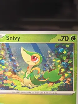 2025 POKEMON BLK EN-BLACK BOLT MASTER BALL REVERSE HOLO 001/086 SNIVY NM - Image 2