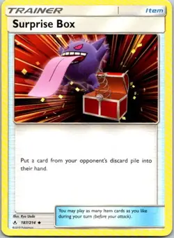 Surprise Box Uncommon SM - Unbroken Bonds 187/214 NM Pokemon - Image 1