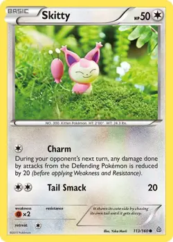 Skitty Common XY - Primal Clash 113/160 NM pokemon - Image 1