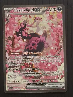 Pokemon Ascended Heroes Fezandipiti EX Special Illustration Rare 288/217 NM - Image 1