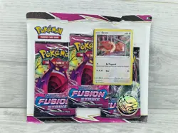 Pokemon TCG Fusion Strike Eevee Triple Booster Blister Pack New Sealed (B) - Image 1