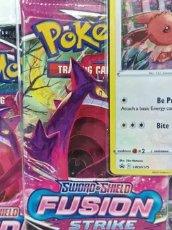 Pokemon TCG Fusion Strike Eevee Triple Booster Blister Pack New Sealed (B) - Image 4