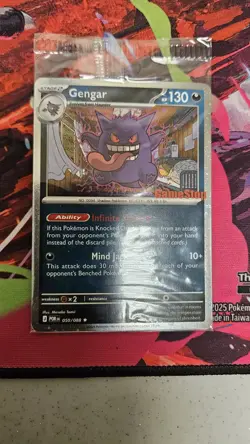 Pokemon Gengar GameStop Promo Cosmo Holo Gem 💎 050/088 - Image 1