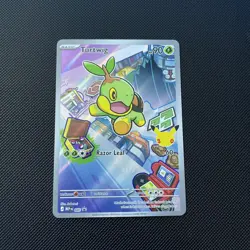 Turtwig First Partner Pokemon TCG Holo 40 Rare 30th Anniversary Celebration - Image 1