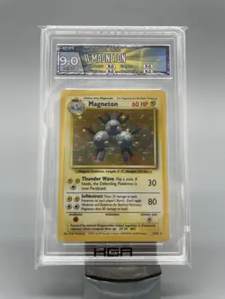 Magneton Base Set Holo - 9/102 - HGA 9 -MINT with Custom Label! Pokemon TCG - Image 1