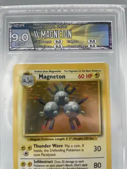 Magneton Base Set Holo - 9/102 - HGA 9 -MINT with Custom Label! Pokemon TCG - Image 2