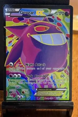 Pokemon TCG Gengar EX XY Phantom Forces 114/119 Full Art Ultra Rare Holo 170 HP - Image 1