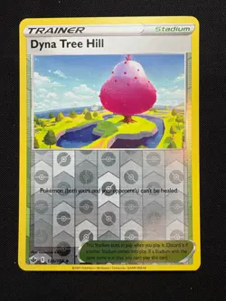 Dyna Tree Hill 135/198 Reverse Holo LP - Pokemon TCG Chilling Reign CRE Trainer - Image 1