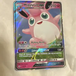 Pokemon Wigglytuff GX Holo Ultra Rare Hidden Fates 42/68 210 HP Eng 2019 - Image 1
