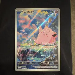 Lillie's Clefairy ex Pokemon TCG 184/159 Journey Together Holo 190 HP EX SIR - Image 1