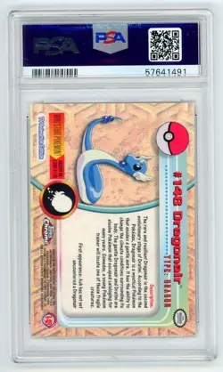 Dragonair Pokemon 2000 Topps Chrome PSA 10 #148 - Image 2