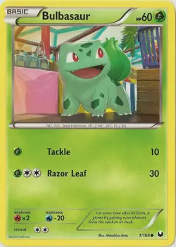 4x Lightly Played Bulbasaur - 1/108 - Common Pokemon Dark Explorers - Image 1