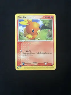 Torchic 74/109 Ruby and Sapphire Regular E-Reader Pokemon TCG - LP - Image 1