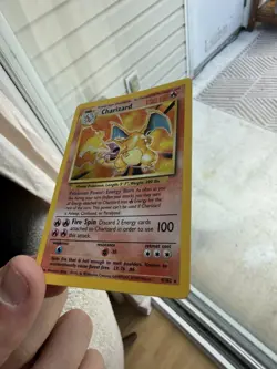 CHARIZARD 1998 POKEMON ORIGINAL BASE SET RARE HOLO 4/102 Q0106 - Image 3