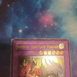 Ultimate Rare 1st Edition Elemental Hero Flame Wingman TLM VLP Yugioh - Image 3
