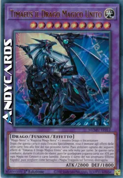 TIMAEUS IL DRAGO MAGICO UNITO • Ultra R • MZMU IT012 • 1Ed • Yugioh! • ANDYCARDS - Image 1