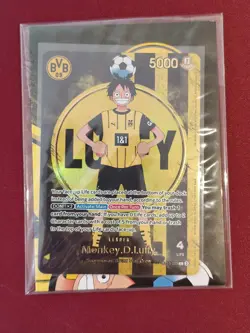 2025 ONE PIECE PROMOS BVB X ONE PIECE MATCH DAY 2025 #003 MONKEY D. LUFFY - Image 1