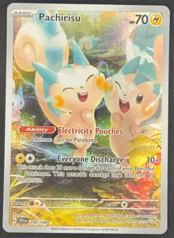 Pachirisu 208/198 Pokemon SV01: Scarlet & Violet Base Set Illustration Rare NM - Image 5