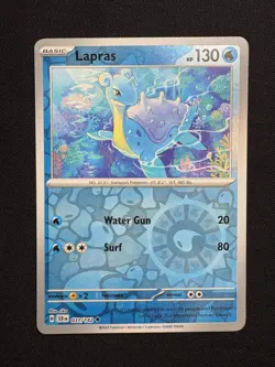 Lapras 031/142 Reverse Holo LP-NM - Pokemon TCG S&V Stellar Crown SCR Uncommon - Image 1