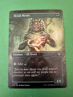 Elvish Mystic (Borderless) #648 - MTG CMM - M/NM Unplayed FAST2SHIP!! - Image 1