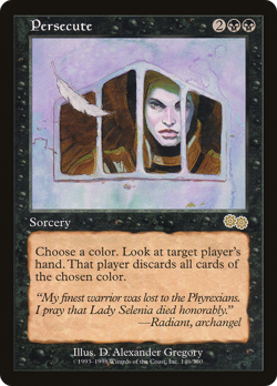 Persecute #146 (HP) Urza's Saga USG Magic MTG - Image 1