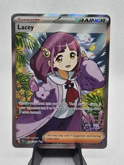 Pokemon Lacey Trainer Supporter 166/142 Sv07: Stellar Crown Ultra Rare Holo - Image 1