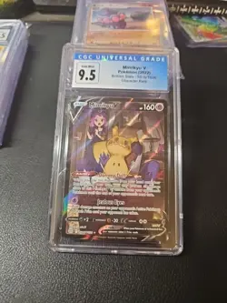 Pokemon Mimikyu V Character Rare TG16/TG30 Brilliant Stars CGC 9.5 Holo - Image 1