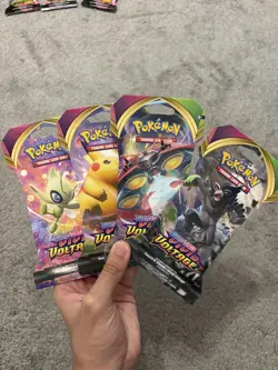 Pokemon TCG Sword and Shield: Vivid Voltage full sleeved Blister -Art Set of 4 - Image 1