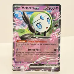 Pokemon Black Bolt Meloetta Ex 044/086 NM - Image 1