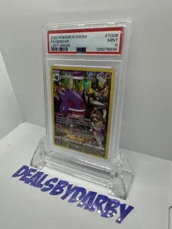 2022 POKEMON SWORD & SHIELD LOST ORIGIN #TG06 FULL ART/GENGAR PSA 9 - Image 3