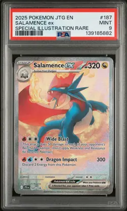 SALAMENCE EX 187/159 SPECIAL ILLUSTRATION RARE POKEMON PSA 9 882 - Image 1