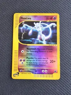 Pokemon Mewtwo TCG Reverse Holo Rare Card 56/165 Expedition Base Set 2002 - Image 1
