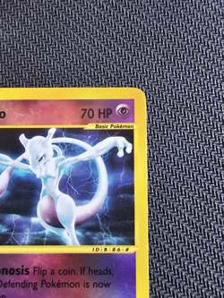 Pokemon Mewtwo TCG Reverse Holo Rare Card 56/165 Expedition Base Set 2002 - Image 3