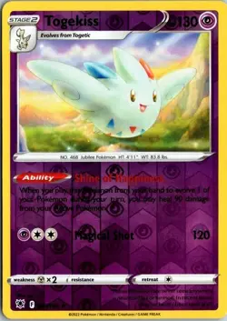 Pokemon Togekiss 057/189 Astral Radiance Reverse Holo Rare NM English TCG - Image 1